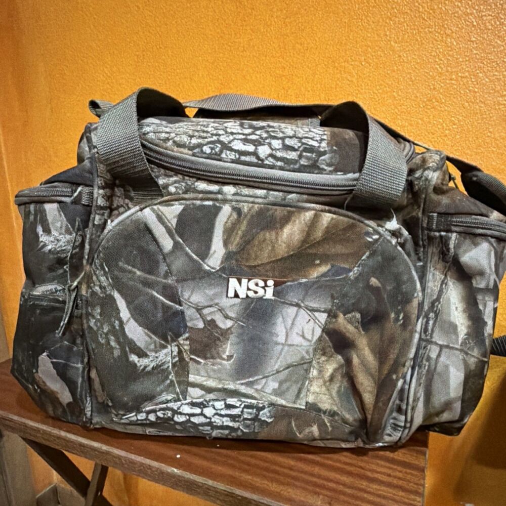 Large Realtree Camo Range Bag NWOT NSI Nobel Sport Shooting Hunting Gear 20”x12”